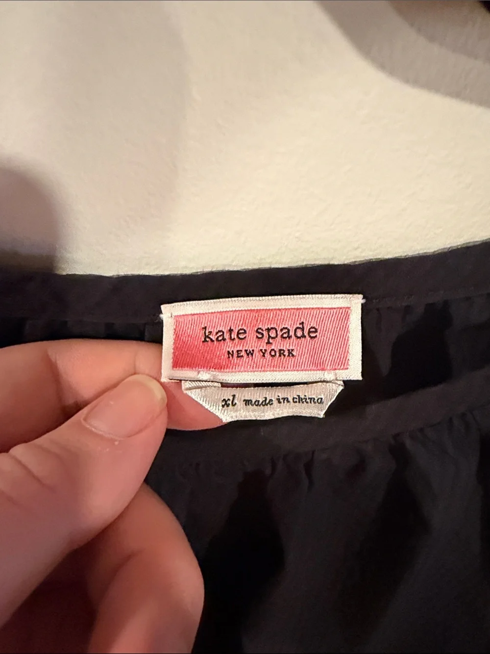 Kate Spade Solid Seersucker Top Size XL